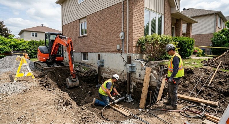 Foundation Settlement Repair in Columbus, OH