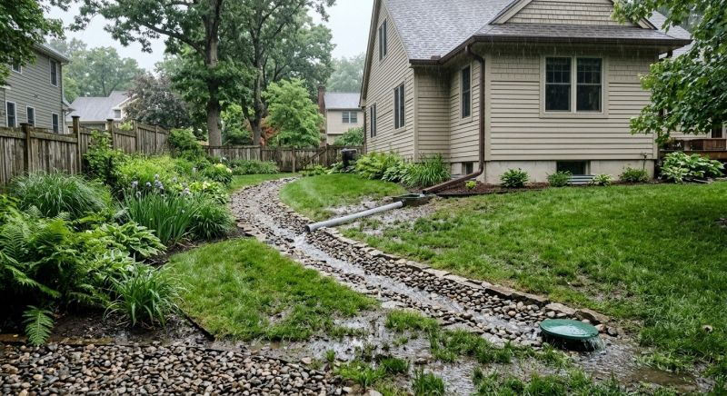 Hillside Drainage Installation in Birmingham, AL