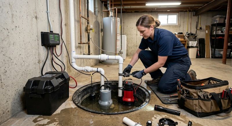 Basement Sump Pump Service in Des Moines, IA