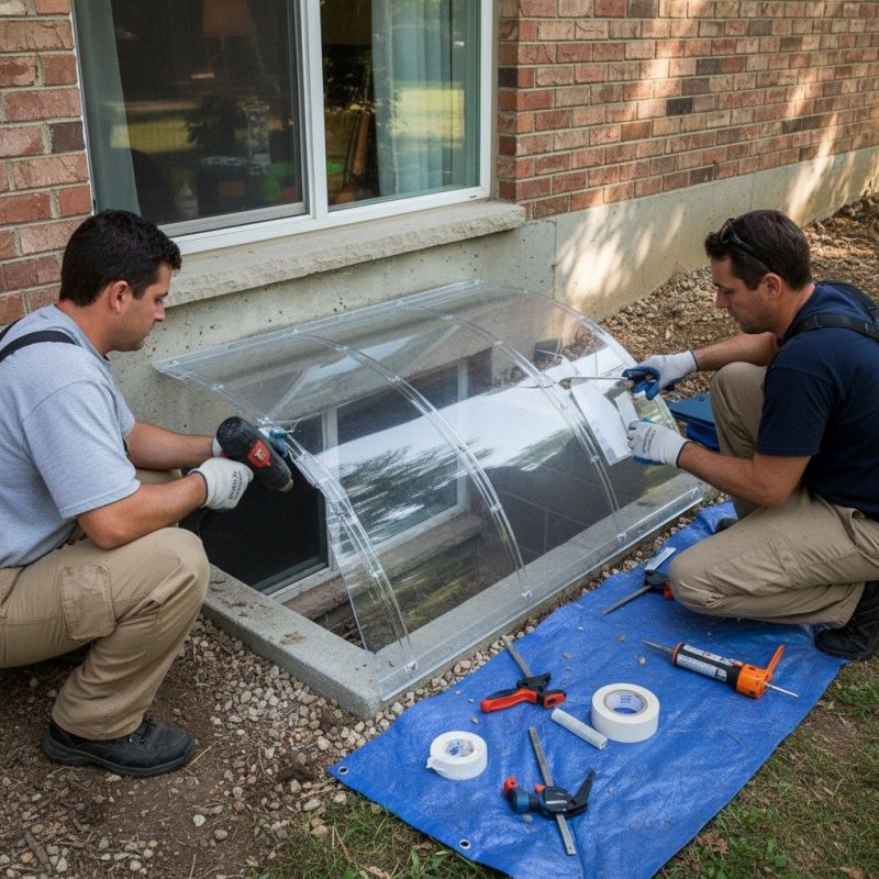 Window Well Covers Installation