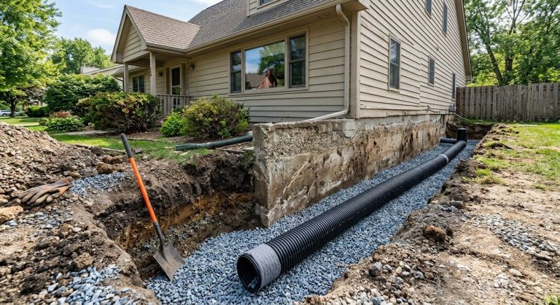 Foundation Drain Installation in Tuscaloosa, AL